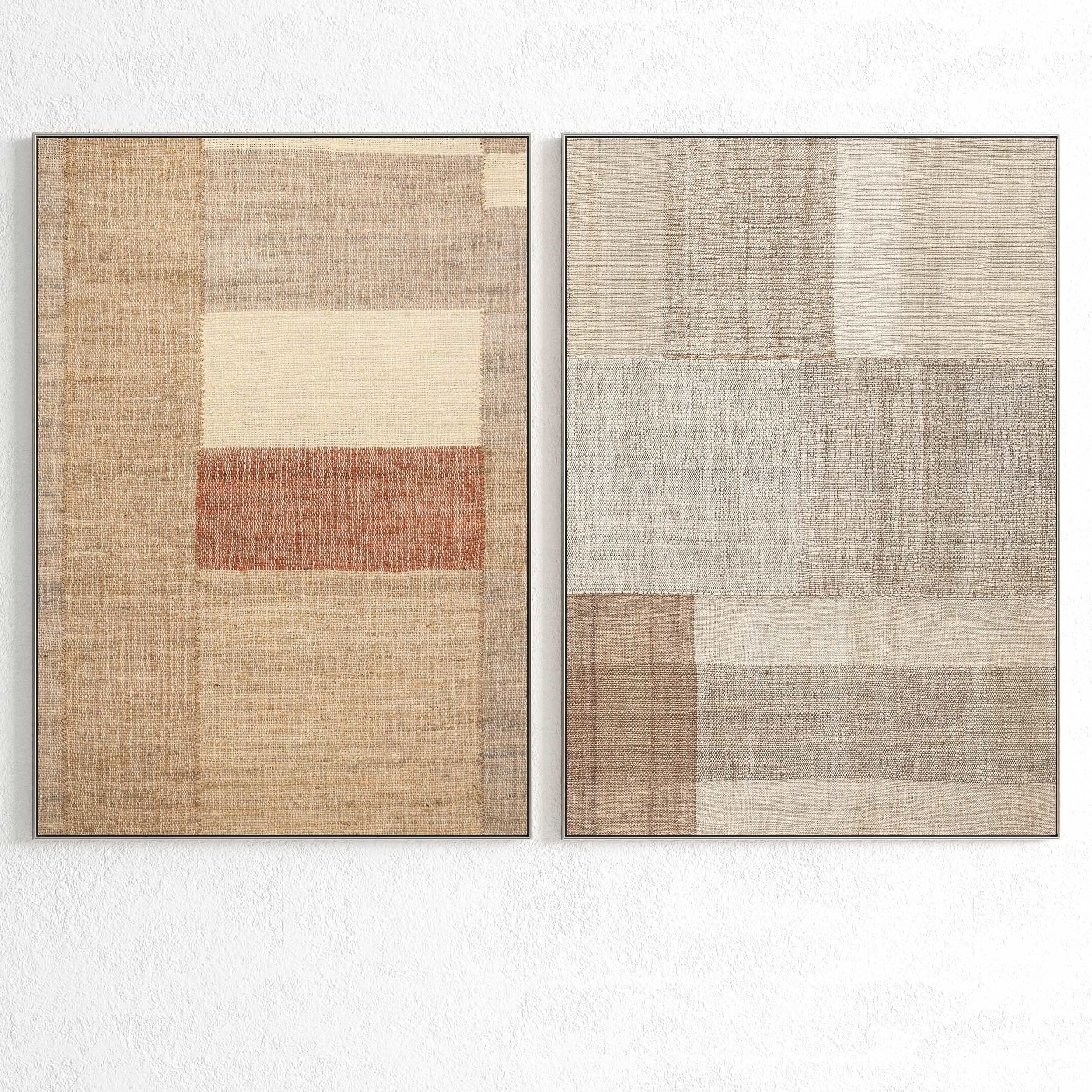 Plaster Two Photo Frame 325 Low-poly 3D model_1