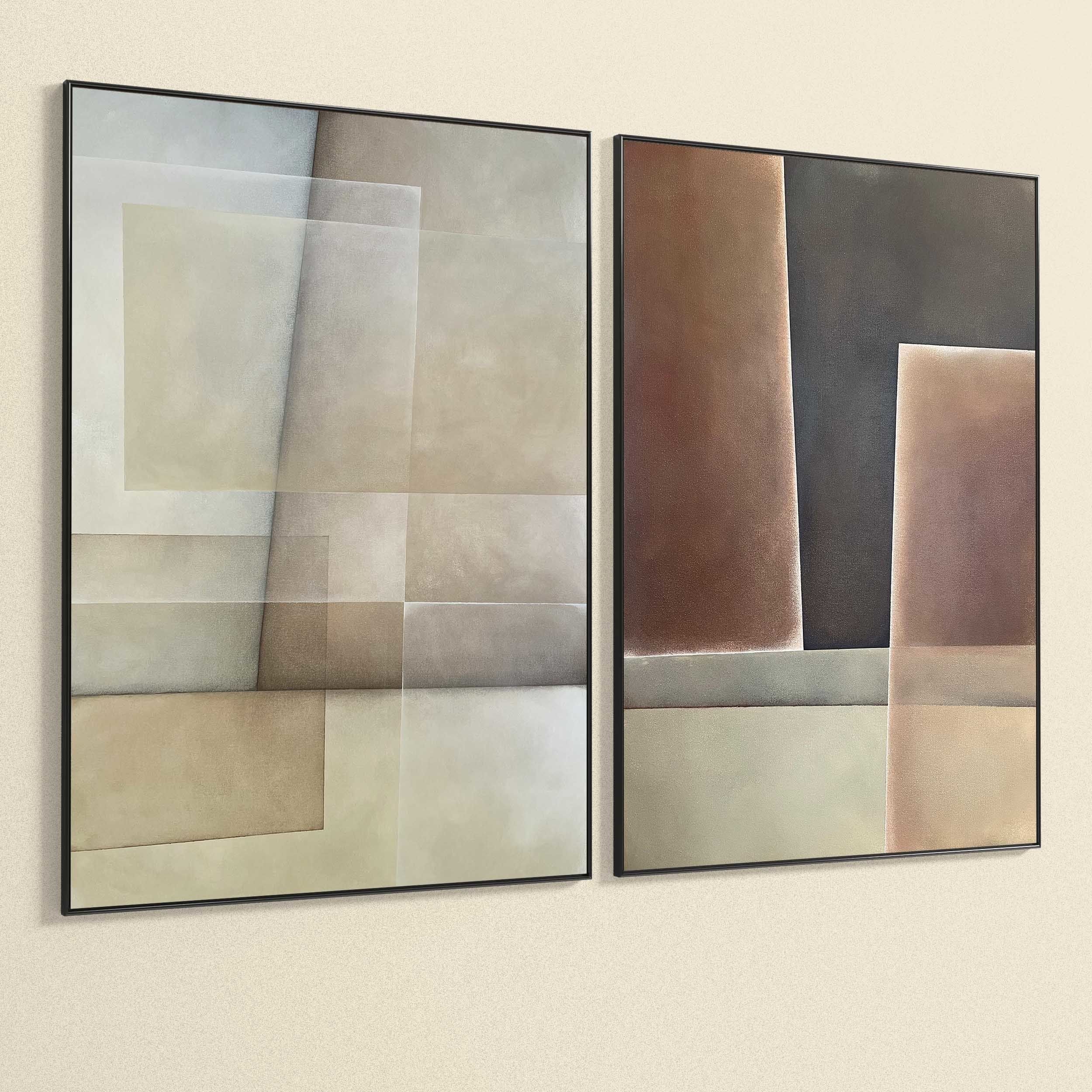 Plaster Two Photo Frame 326 Low-poly 3D model_4