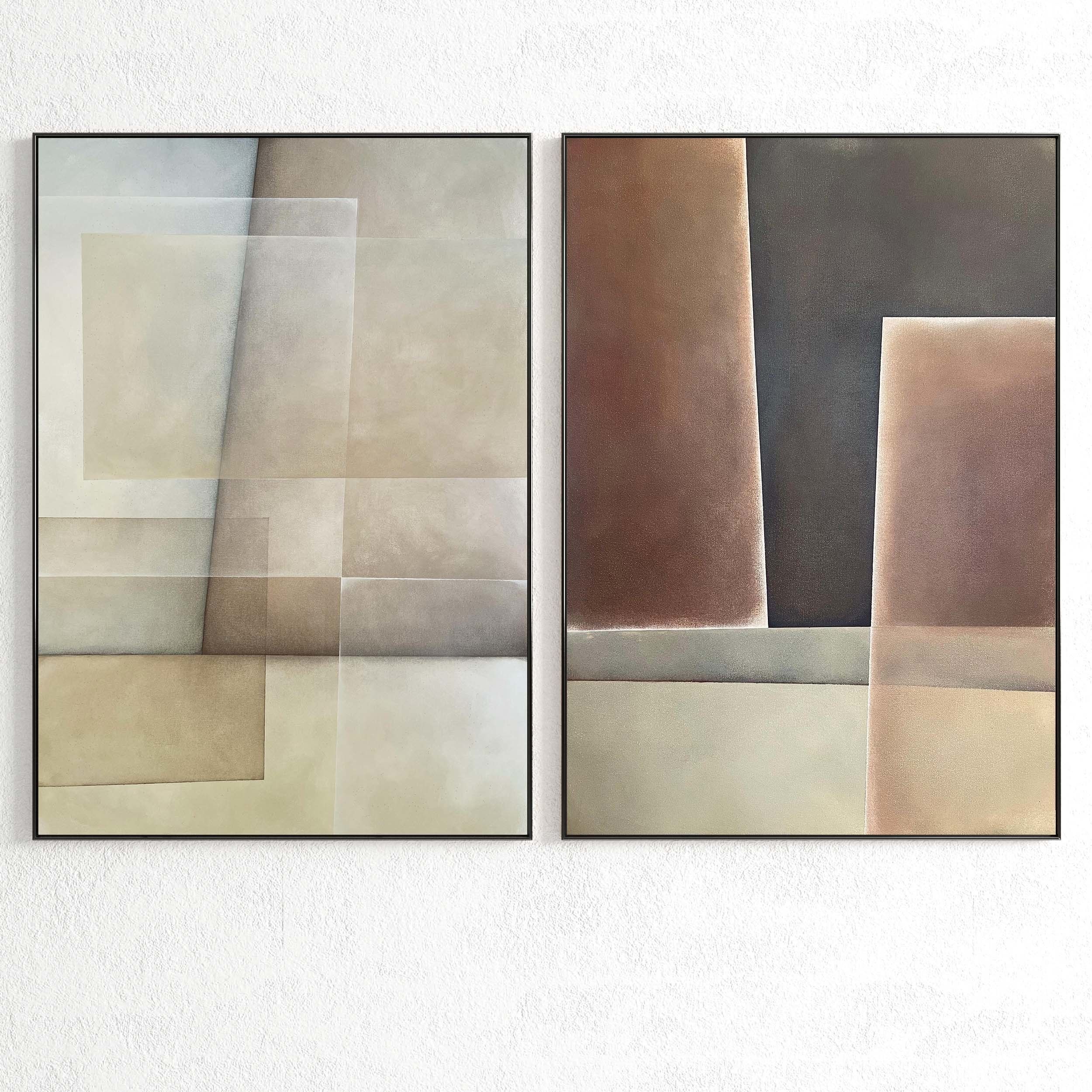 Plaster Two Photo Frame 326 Low-poly 3D model_1