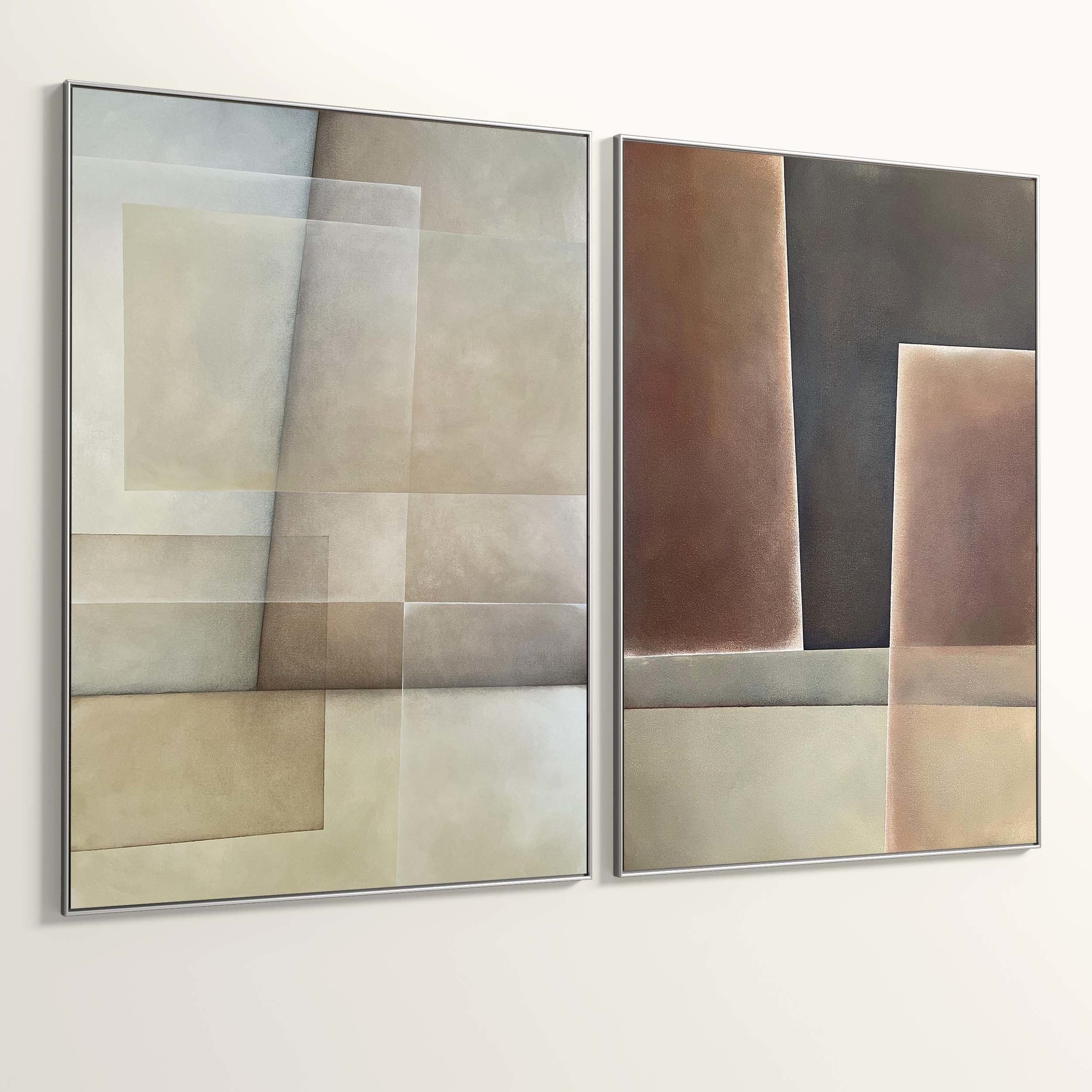 Plaster Two Photo Frame 326 Low-poly 3D model_5