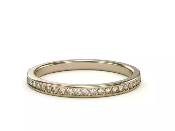 Eternity Diamond Women Ring Yellow Gold CW-2308-015