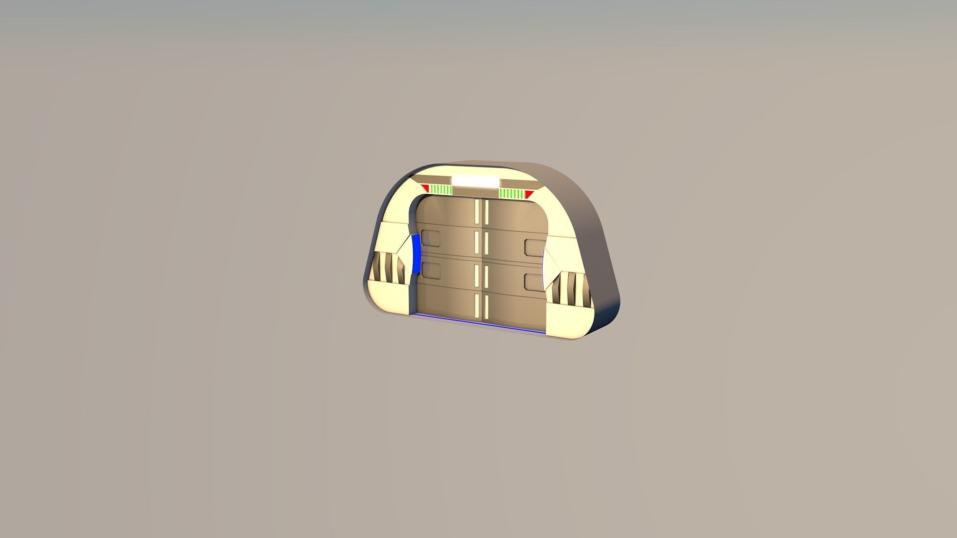 Sci Fi Corridor 3D model_8