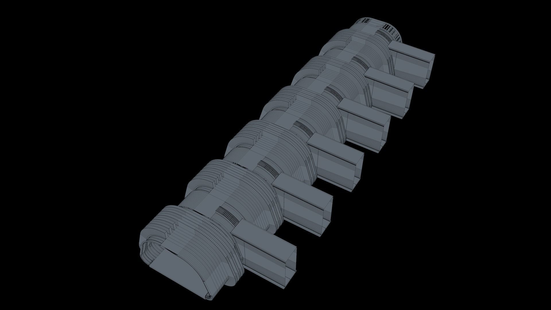 Sci Fi Corridor 3D model_12