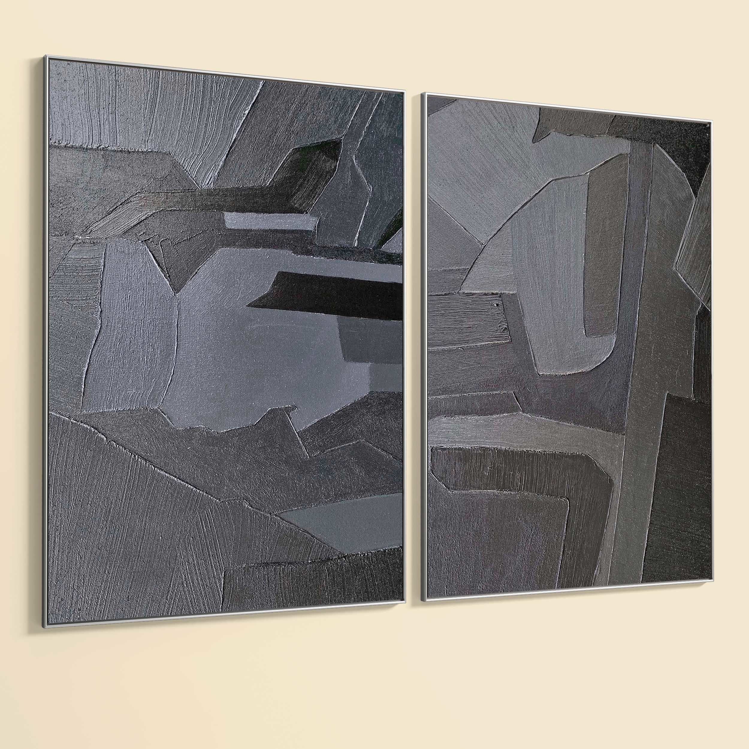 Plaster Two Photo Frame 327 Low-poly 3D model_5