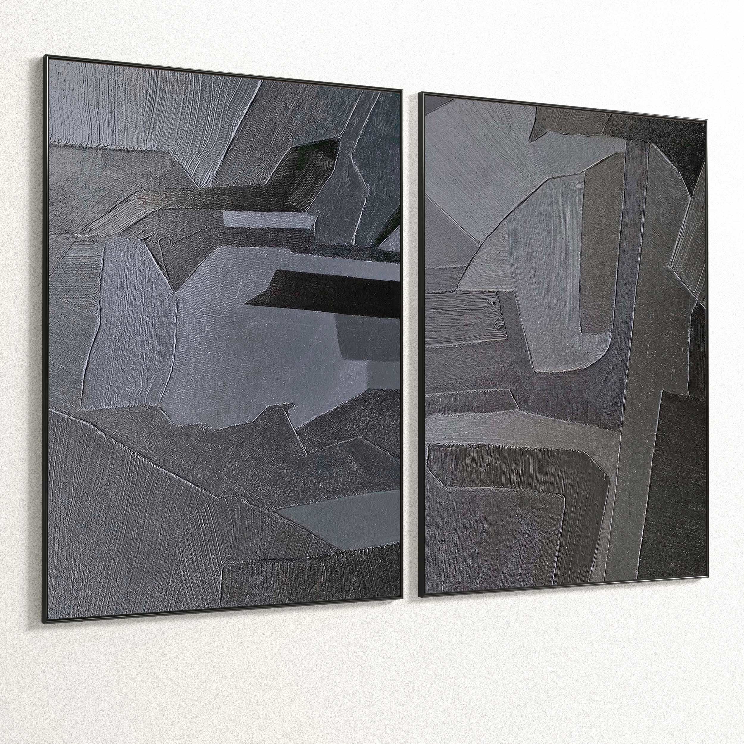 Plaster Two Photo Frame 327 Low-poly 3D model_4