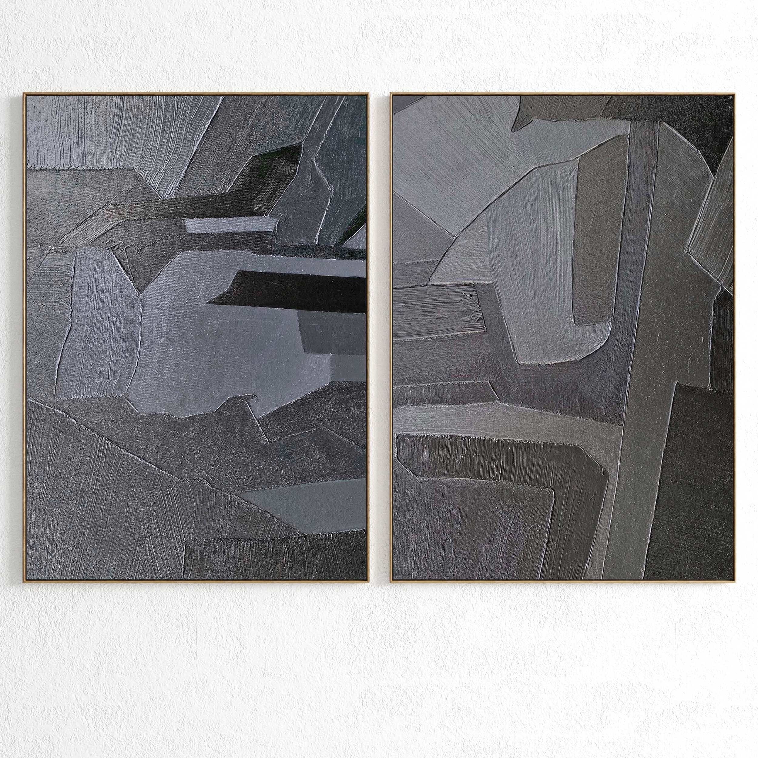 Plaster Two Photo Frame 327 Low-poly 3D model_1