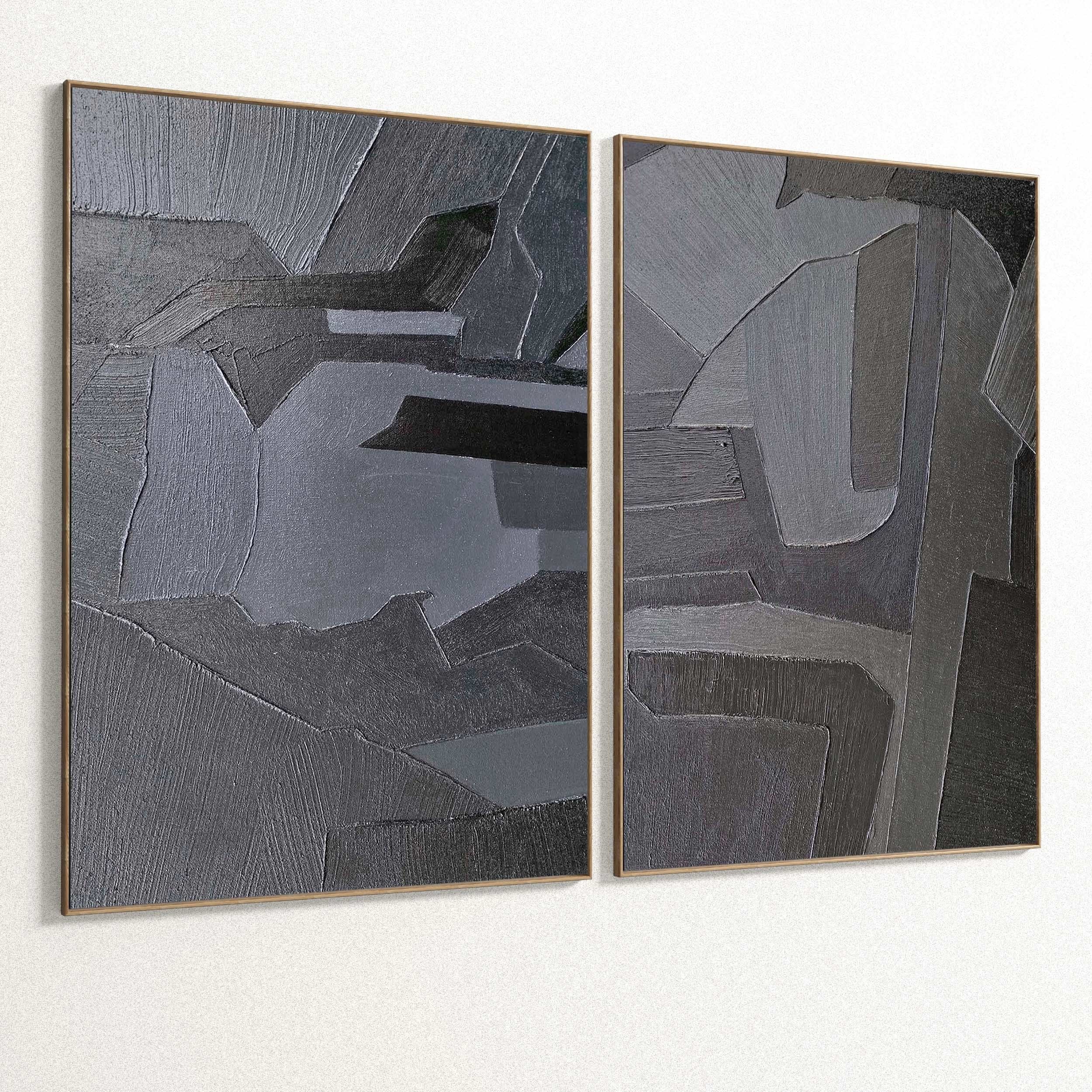 Plaster Two Photo Frame 327 Low-poly 3D model_3