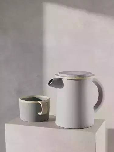 Panama Tea Set 3D model