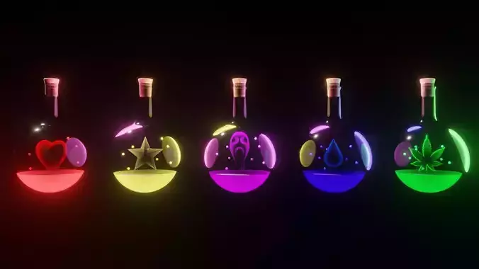 Magic Vials For Video Games