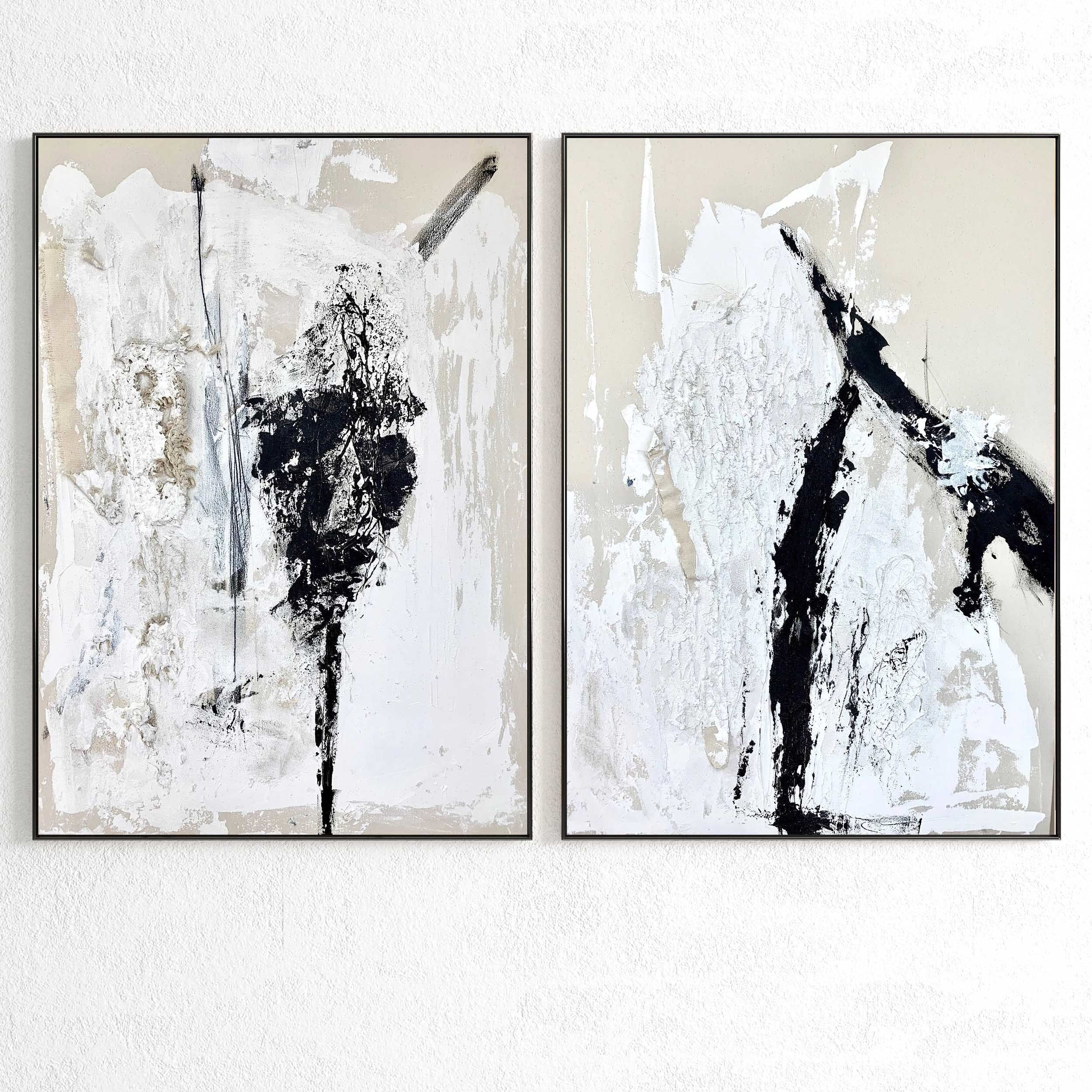 Plaster Two Photo Frame 329 Low-poly 3D model_1