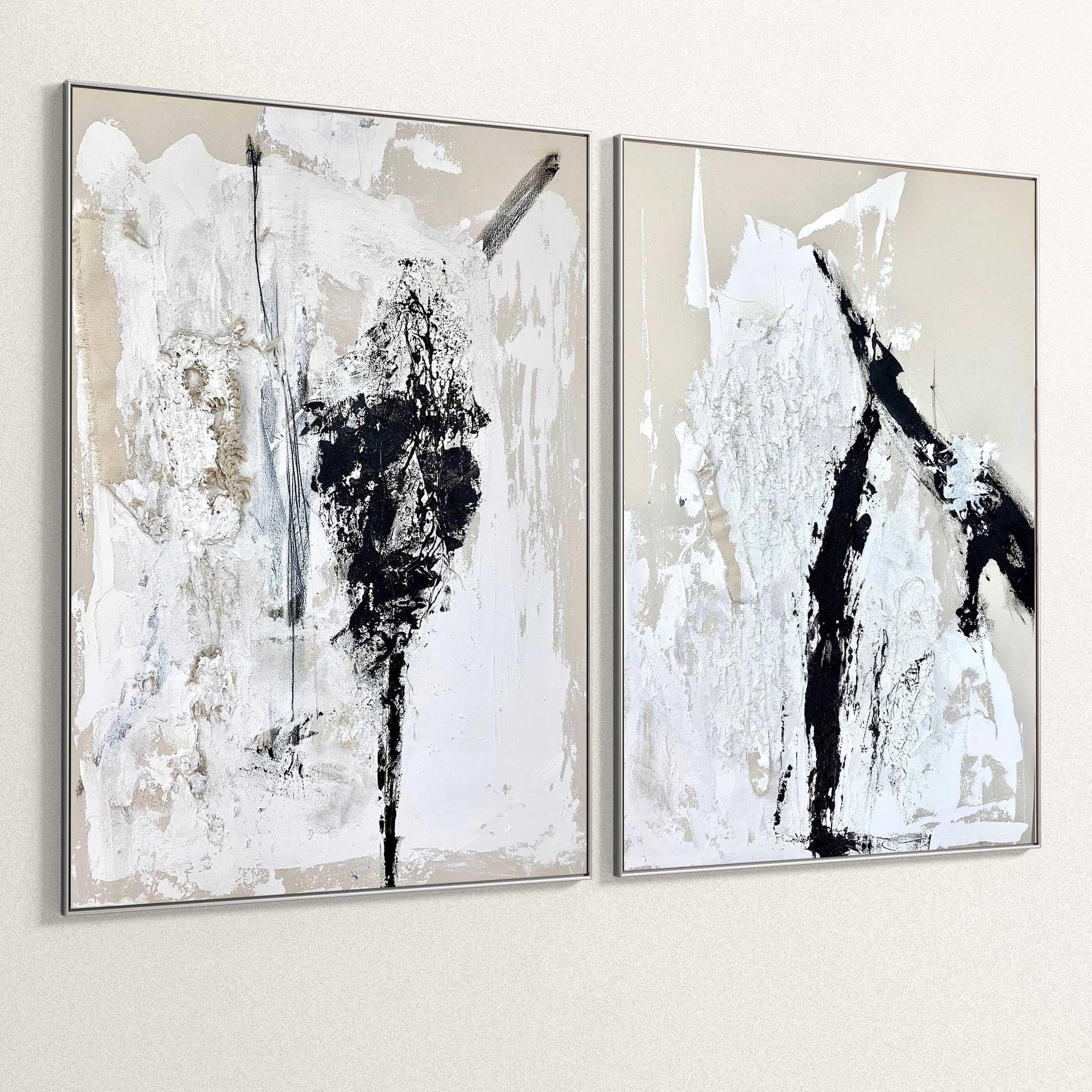 Plaster Two Photo Frame 329 Low-poly 3D model_5