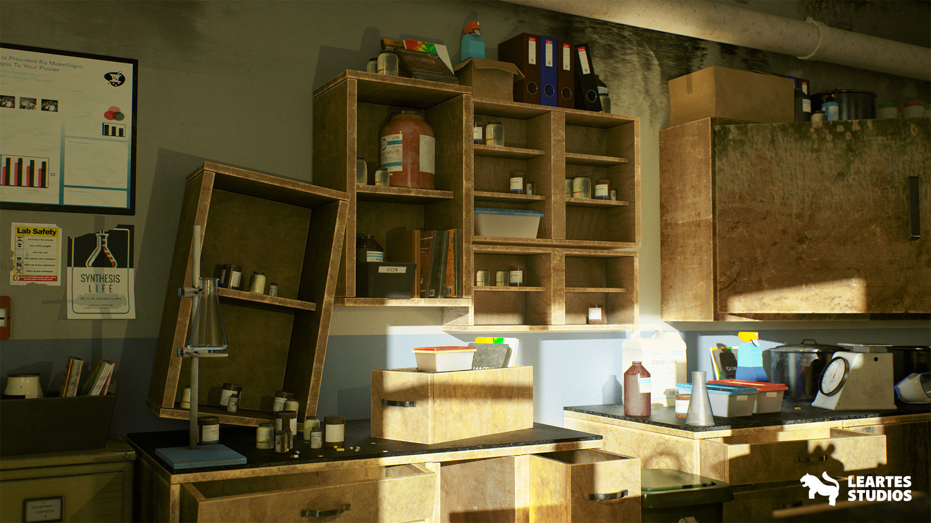 Abandoned Classroom Low-poly 3D model_7