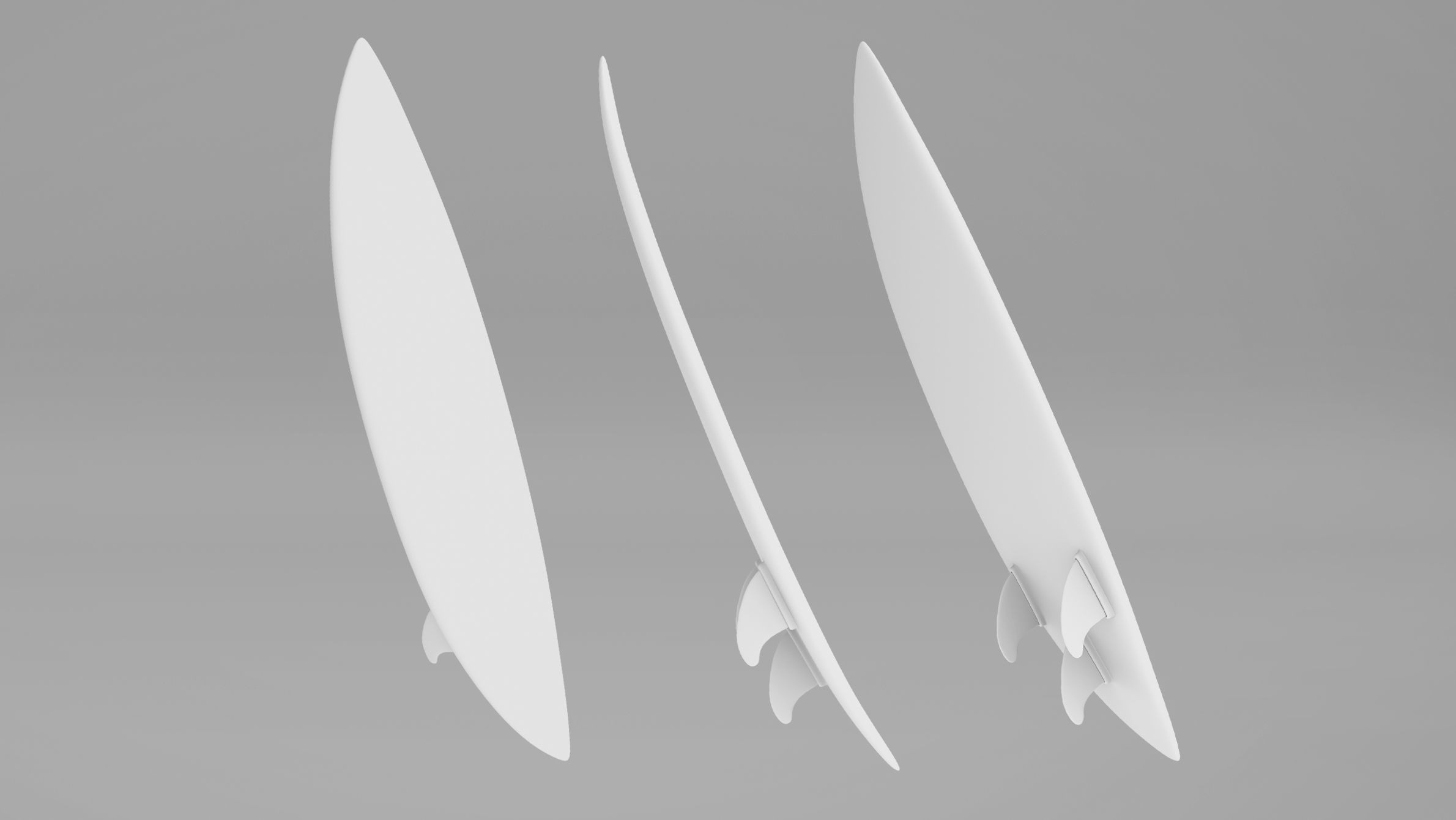 Surfboards Low-poly 3D model_9