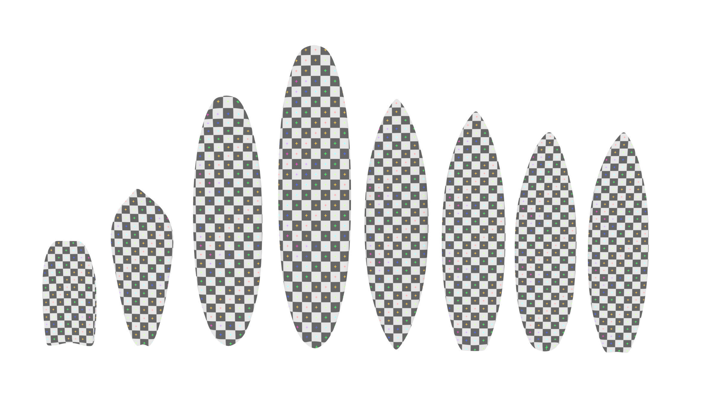 Surfboards Low-poly 3D model_25