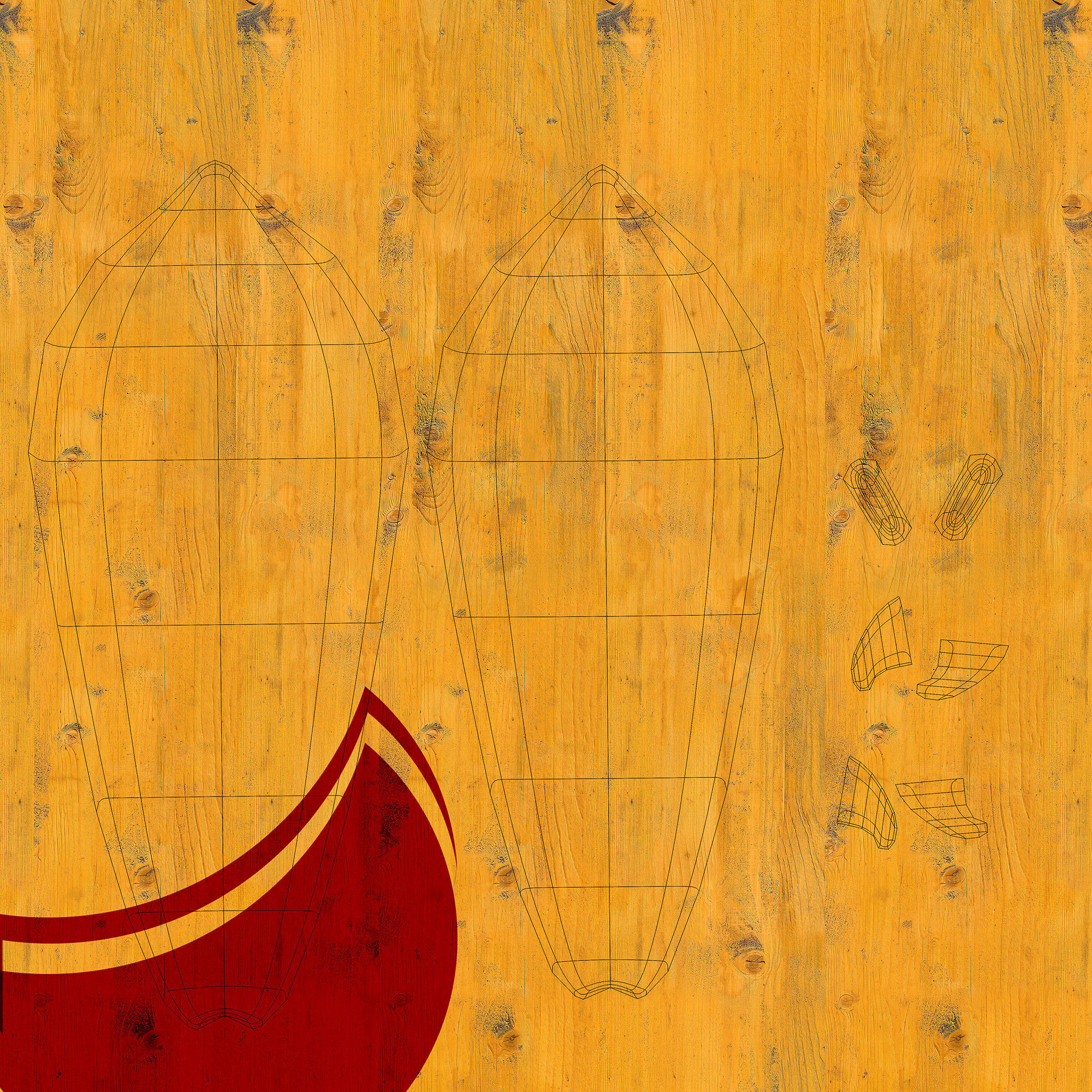 Surfboards Low-poly 3D model_30