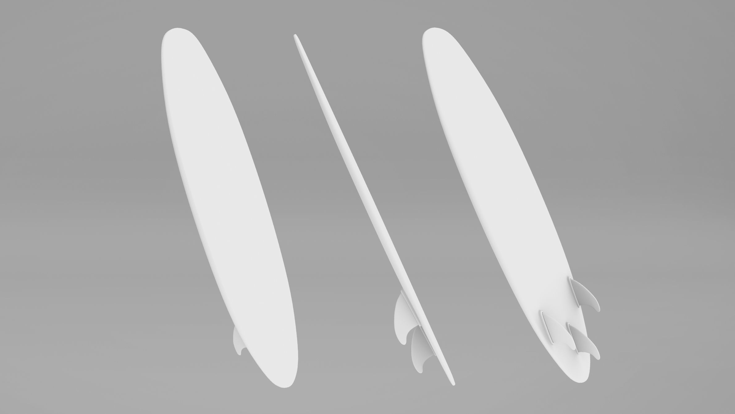 Surfboards Low-poly 3D model_14