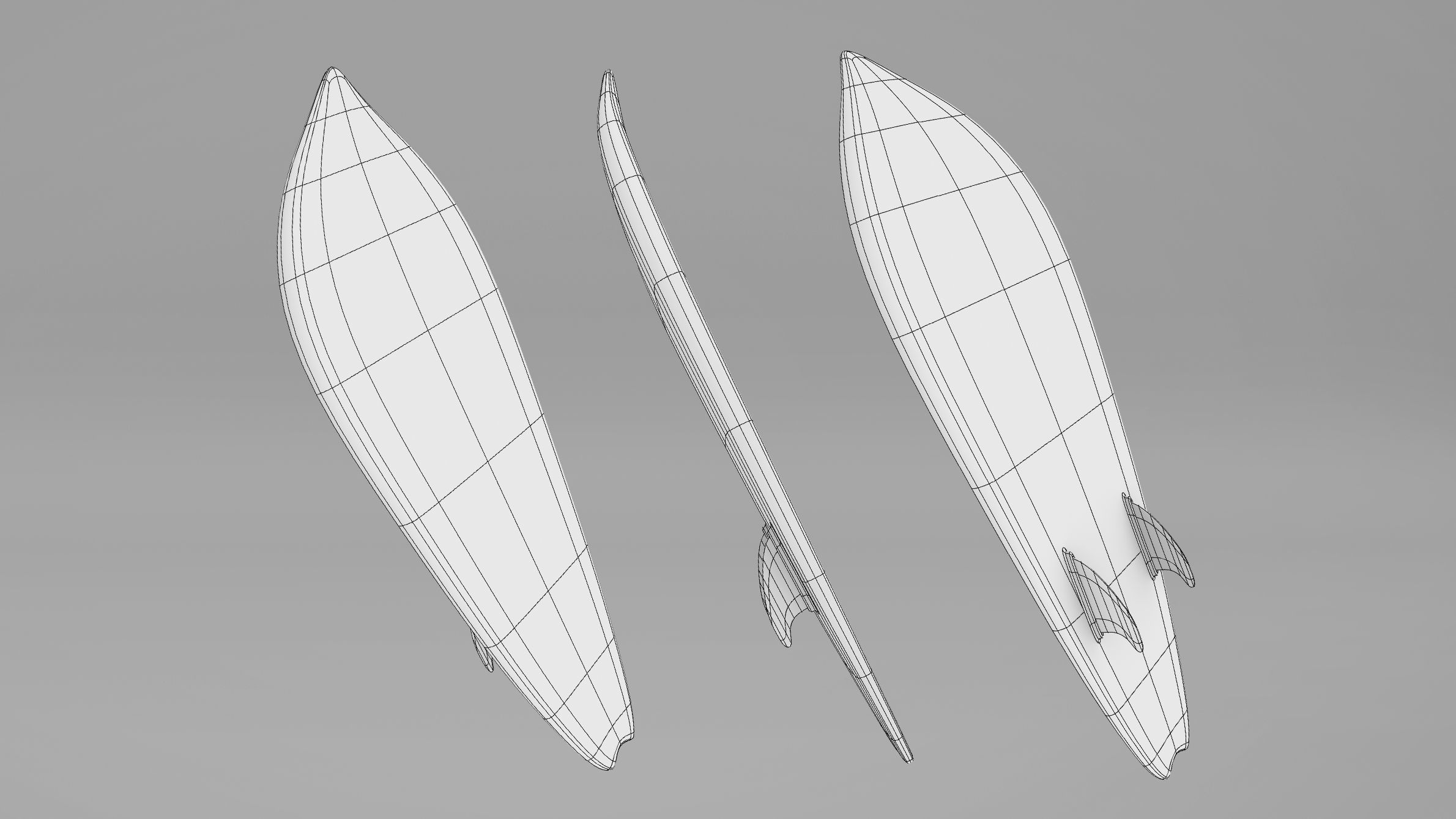 Surfboards Low-poly 3D model_19