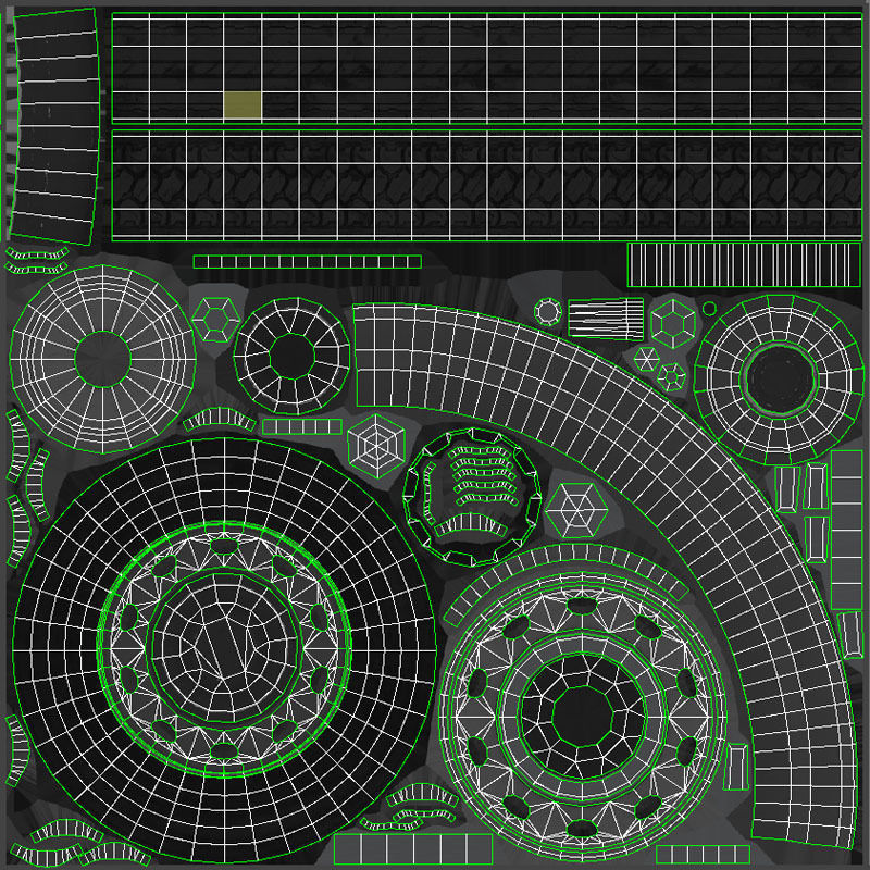 Peterbilt 377 Low-poly 3D model_48