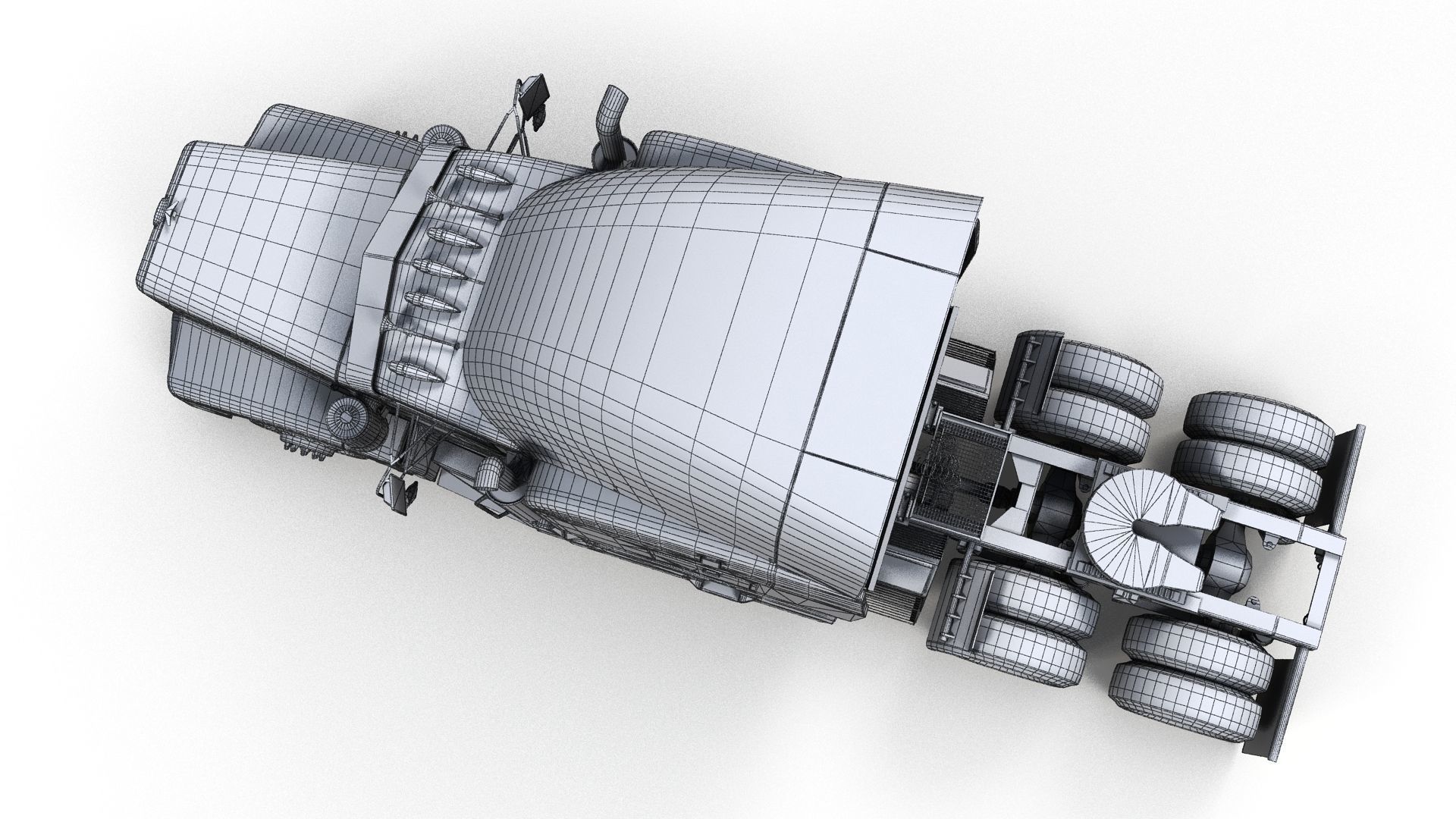 Peterbilt 377 Low-poly 3D model_17