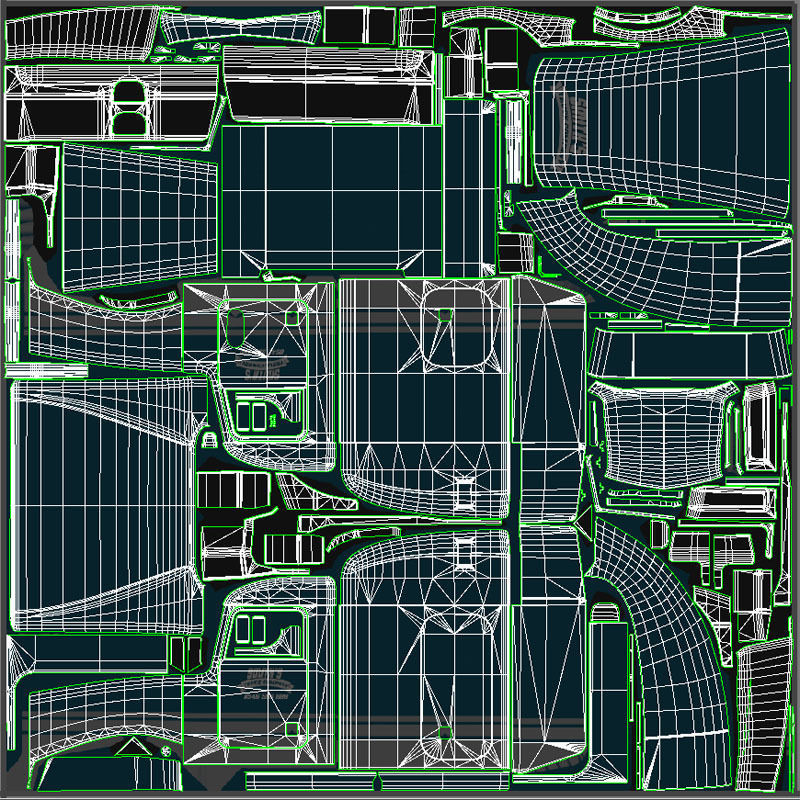 Peterbilt 377 Low-poly 3D model_47
