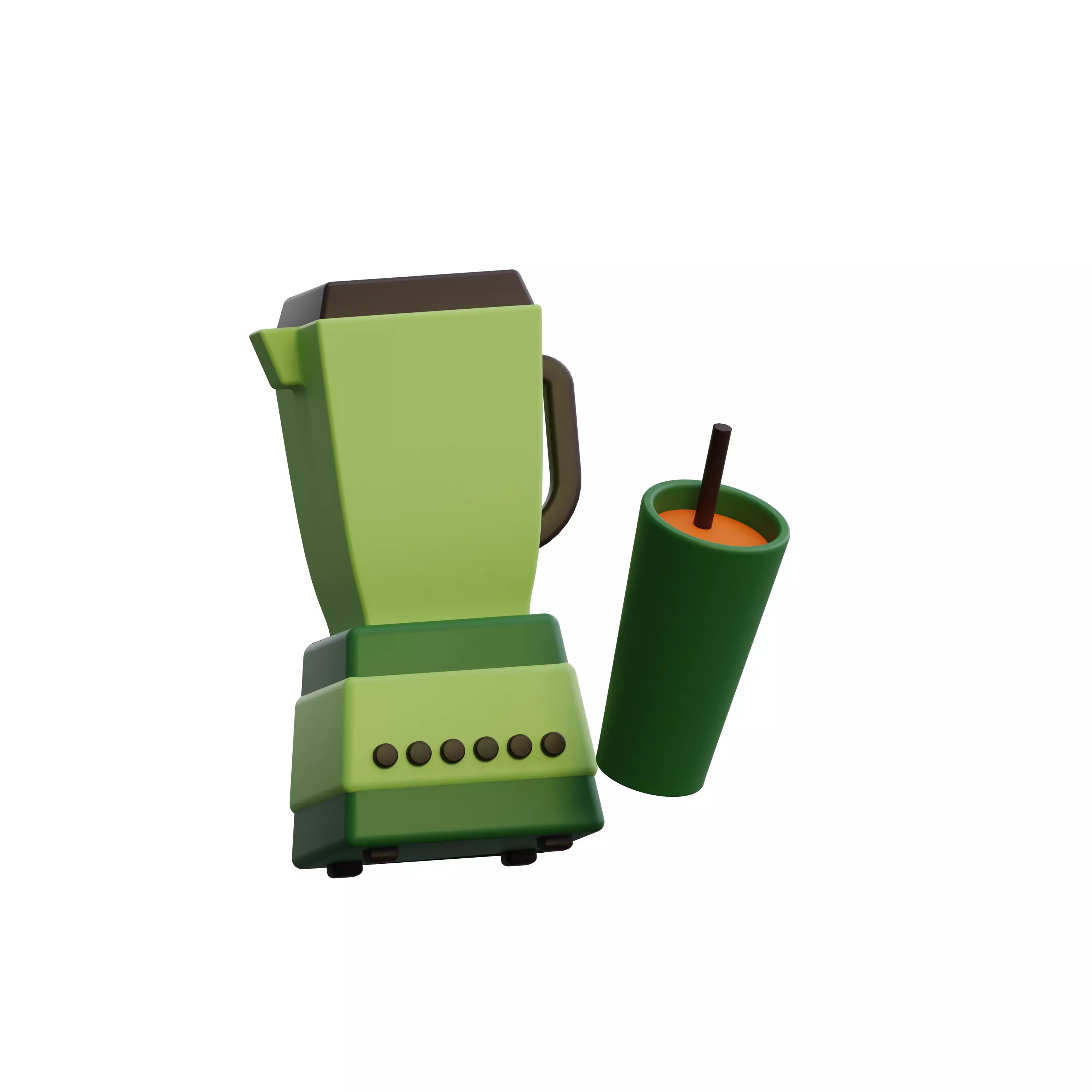 Modeling blender and juice  3D model_0