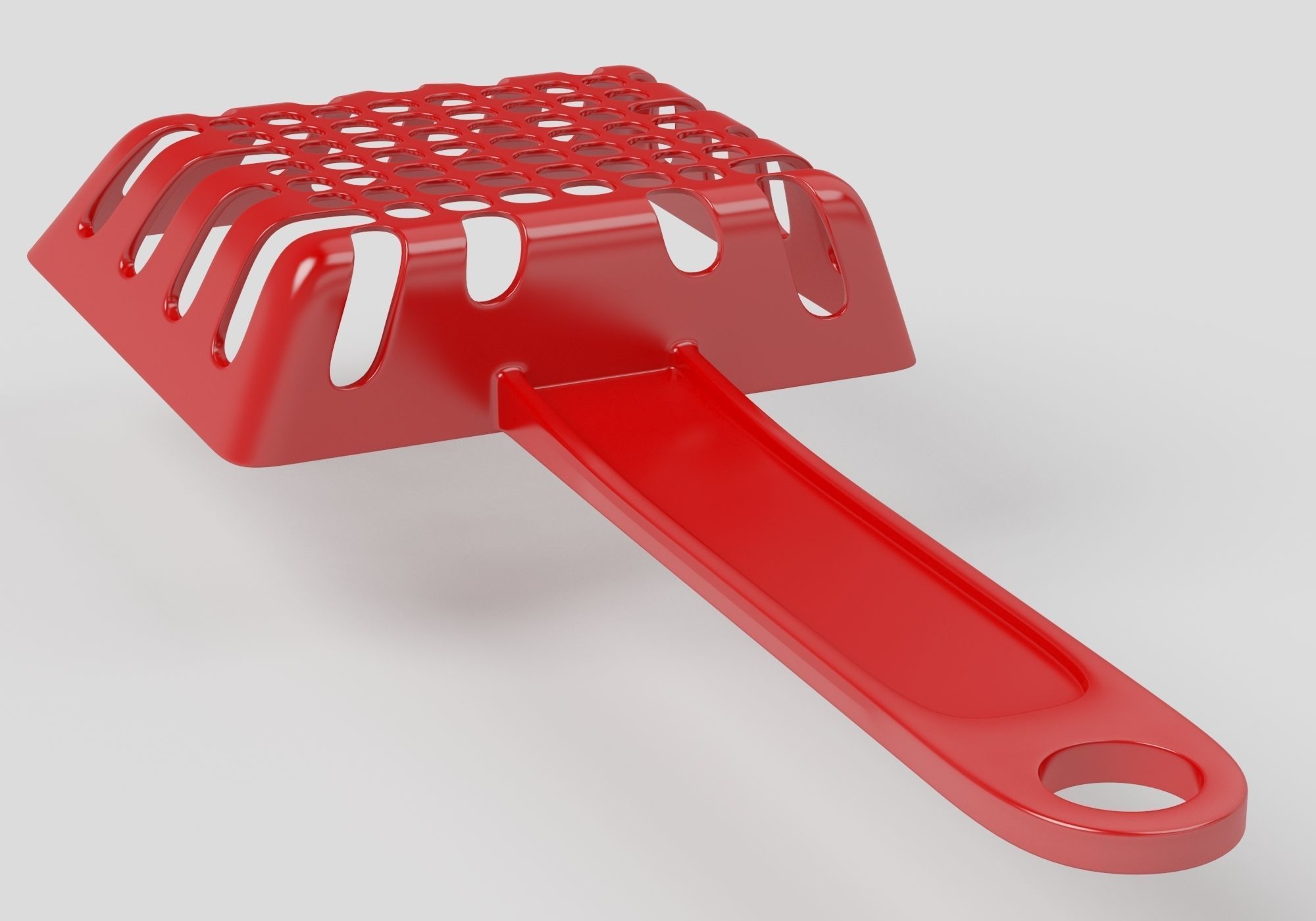 cat litter shovels 3D model_6