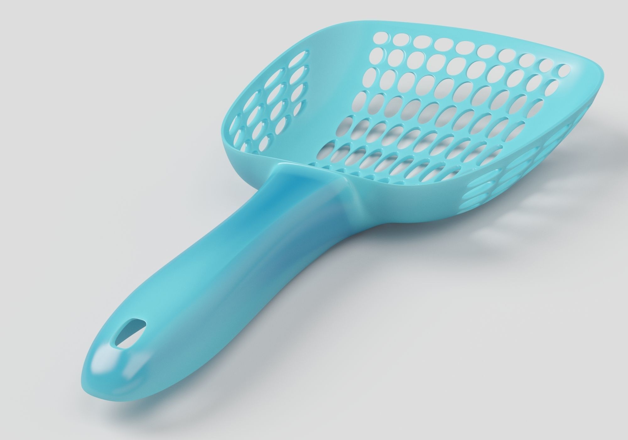 cat litter shovels 3D model_5