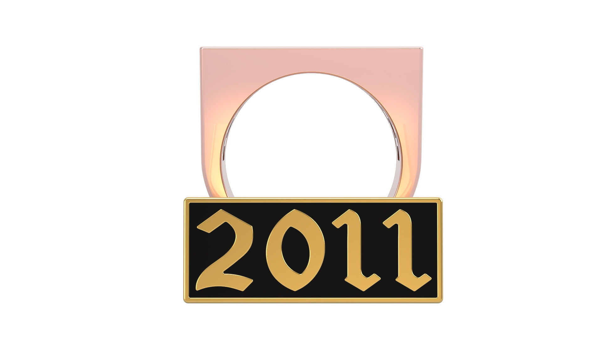 2011 Ring Set with and without gallery Size 5 - 9 US 3D print model_4