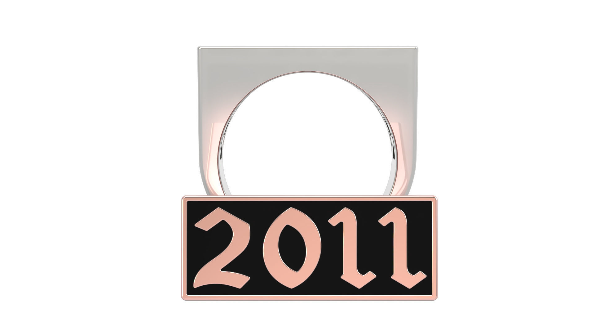 2011 Ring Set with and without gallery Size 5 - 9 US 3D print model_5