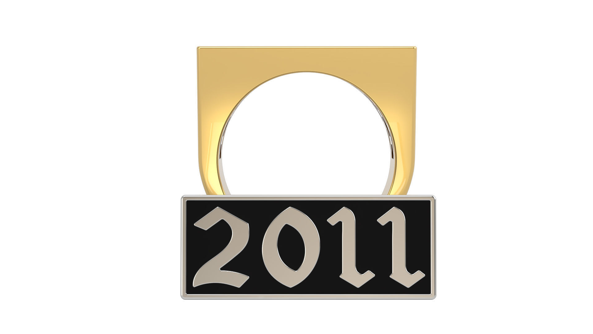 2011 Ring Set with and without gallery Size 5 - 9 US 3D print model_3