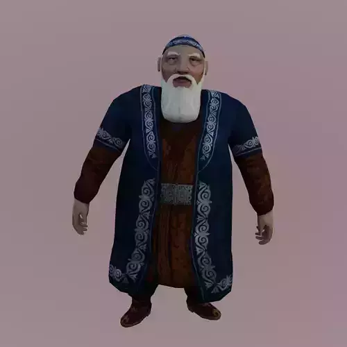 Esterek Character Animated Low-poly 3D model