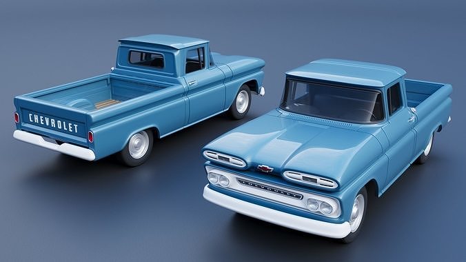 Chevrolet C10 1961  3D print model 2