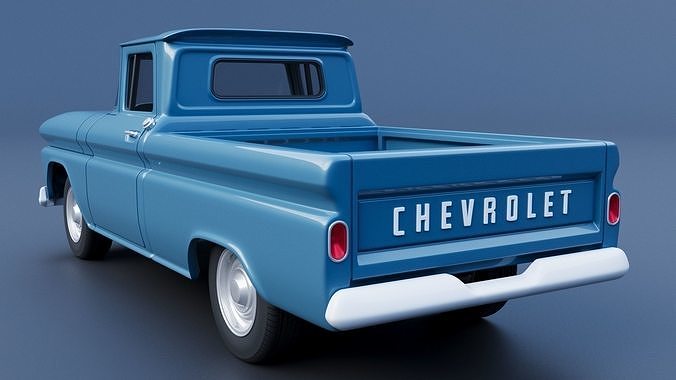 Chevrolet C10 1961  3D print model 5