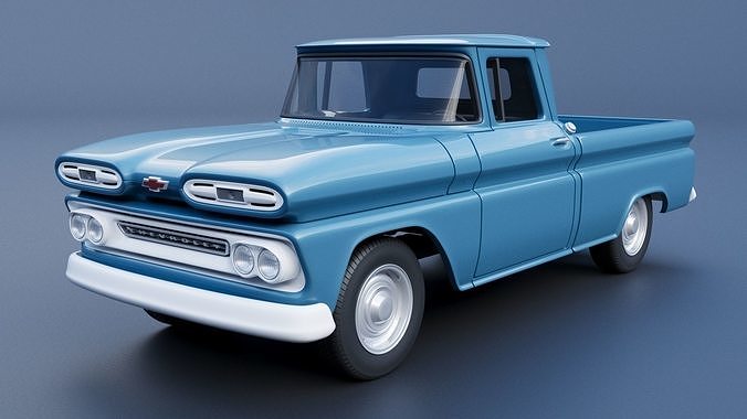 Chevrolet C10 1961  3D print model 3