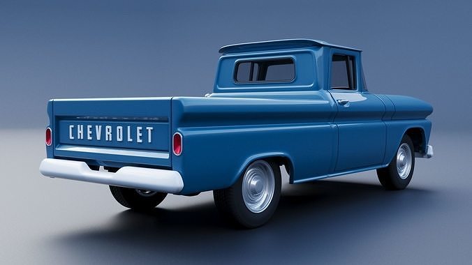 Chevrolet C10 1961  3D print model 6