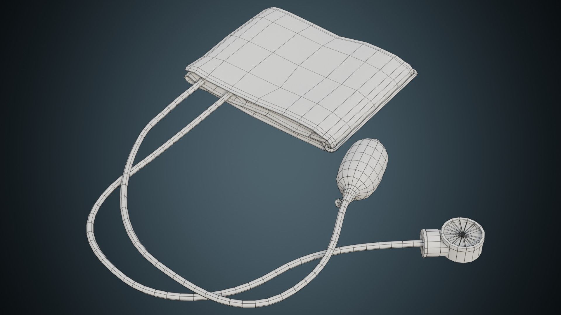 Blood Pressure Monitor 1 Basic Low-poly 3D model_5