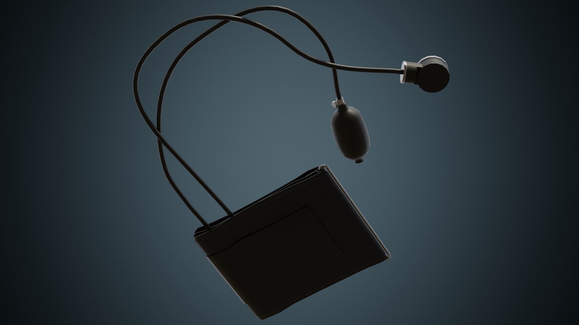 Blood Pressure Monitor 1 Basic Low-poly 3D model_4