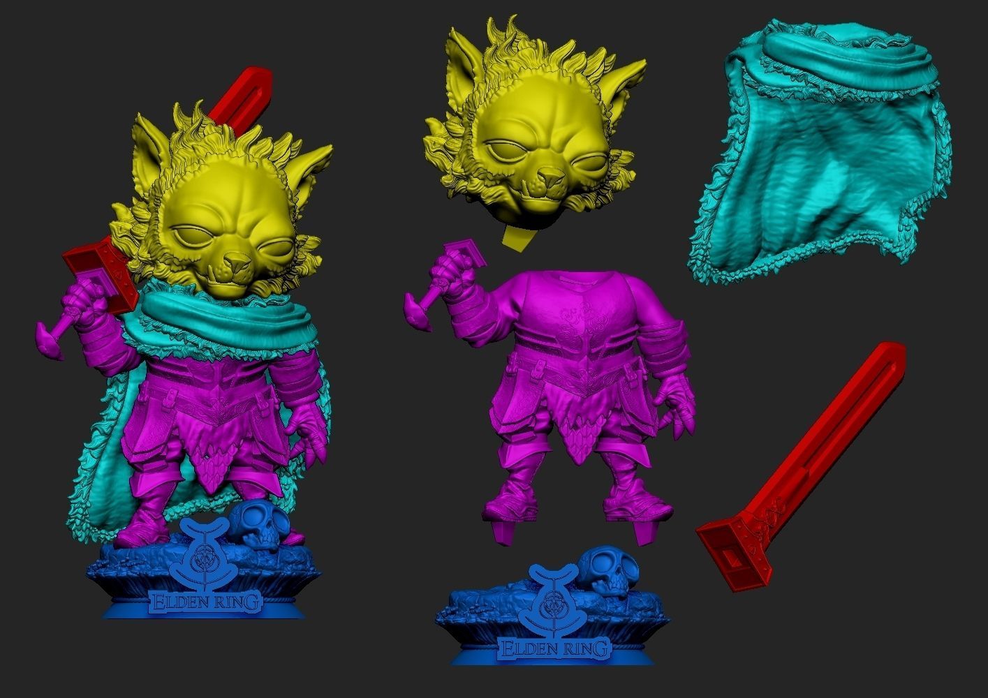 CHIBI BLAIDD BY CREATIVE GEEK MB 3D print model_6
