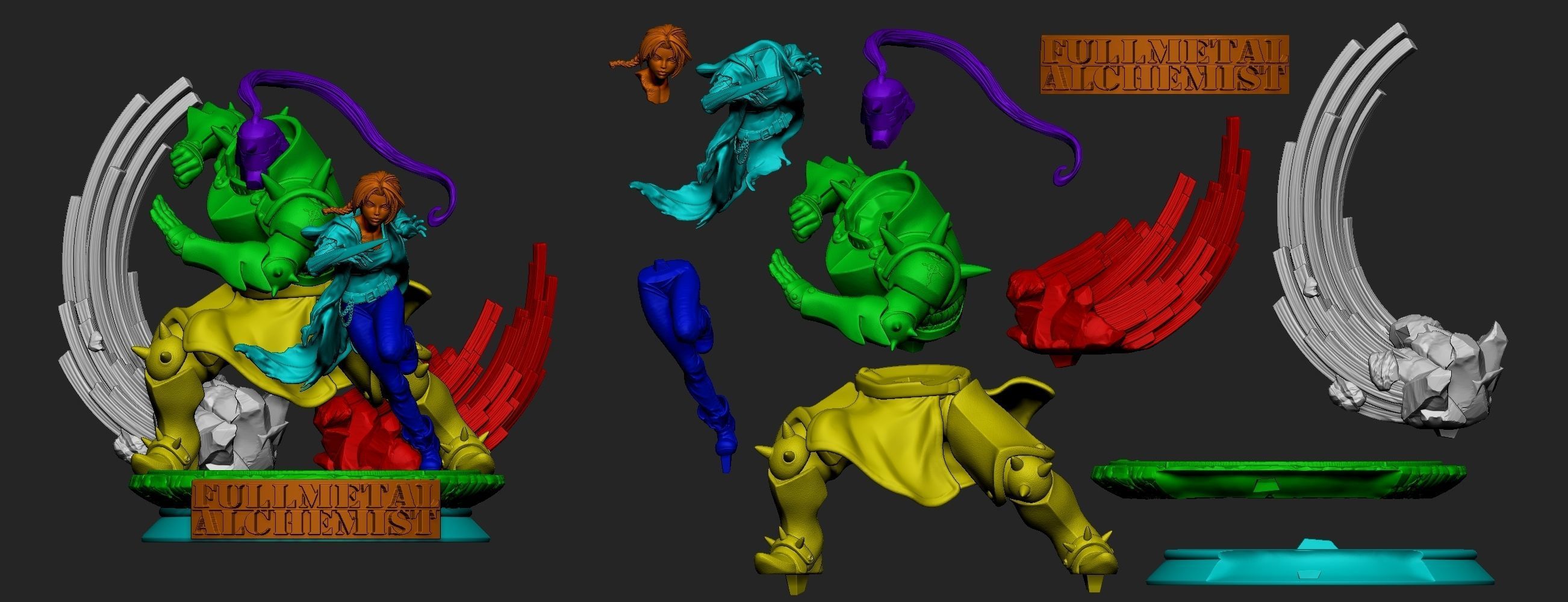 EDWARD ELRIC FEMALE VERSION 1 BY CREATIVE GEEK MB  3D print model_10