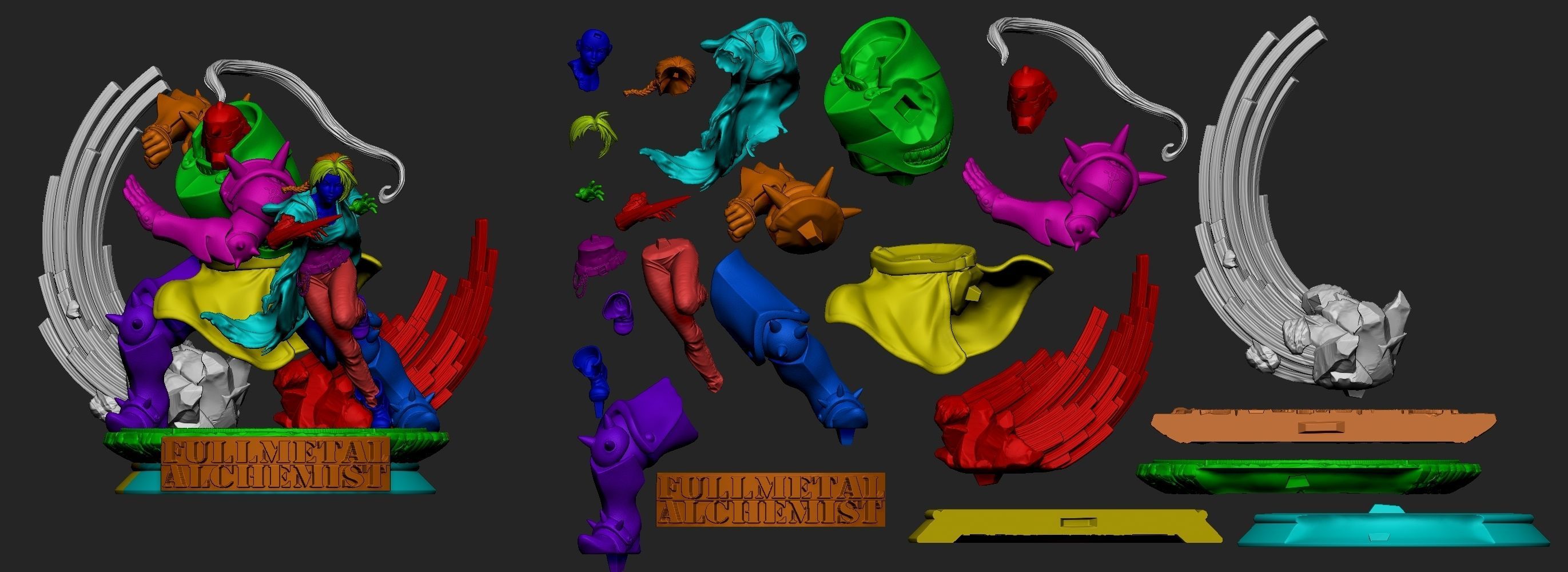 EDWARD ELRIC FEMALE VERSION 1 BY CREATIVE GEEK MB  3D print model_12