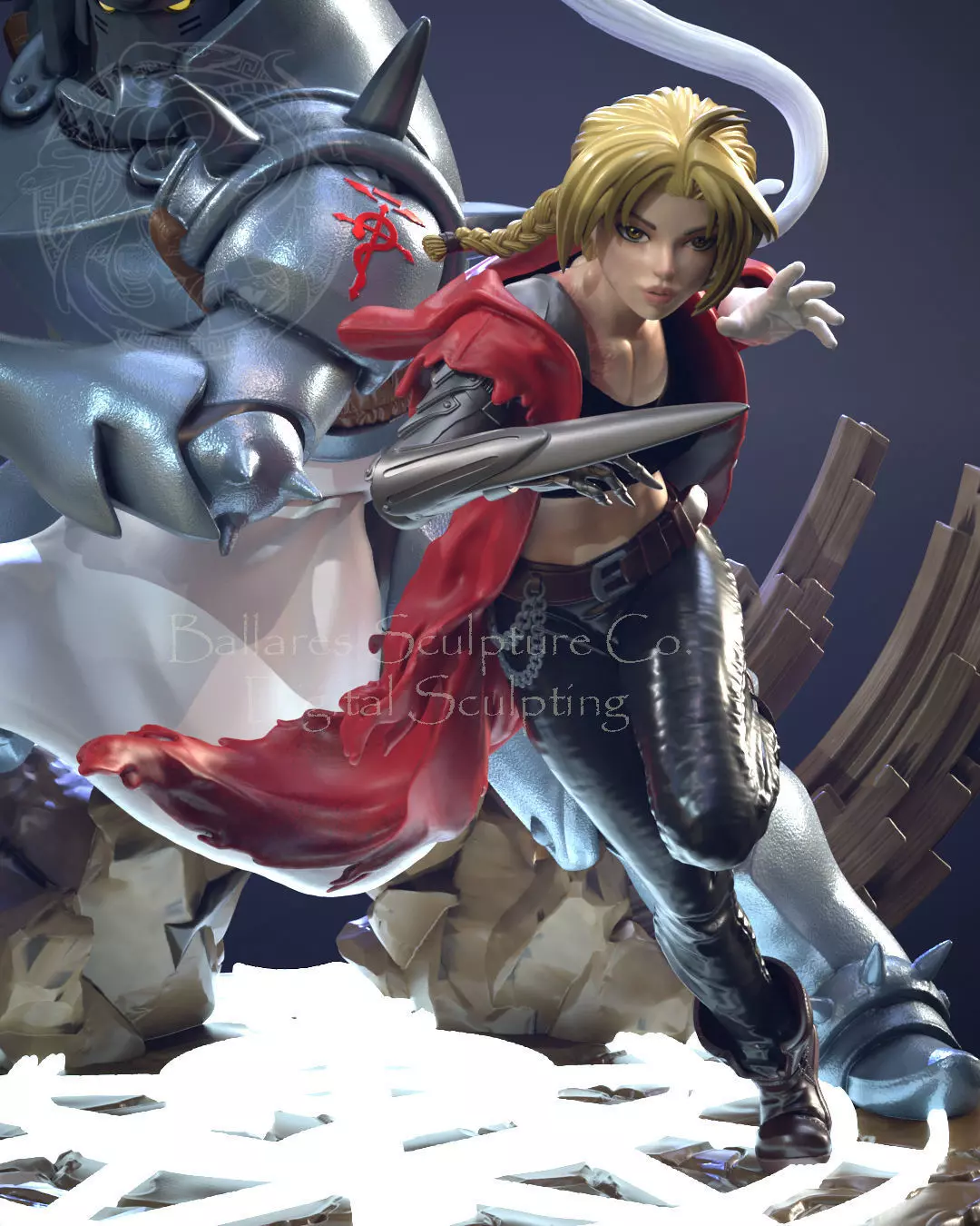 EDWARD ELRIC FEMALE VERSION 1 BY CREATIVE GEEK MB  3D print model_0