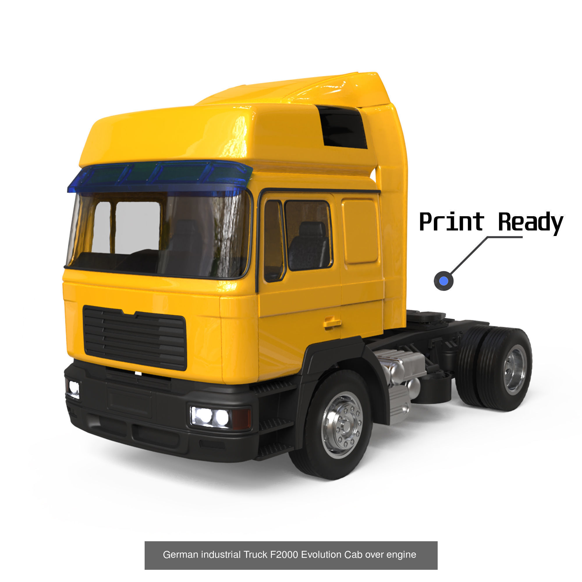 Old Truck F2000 cab 3 version full truck  And TRX6 only cab 3D Model Collection_1
