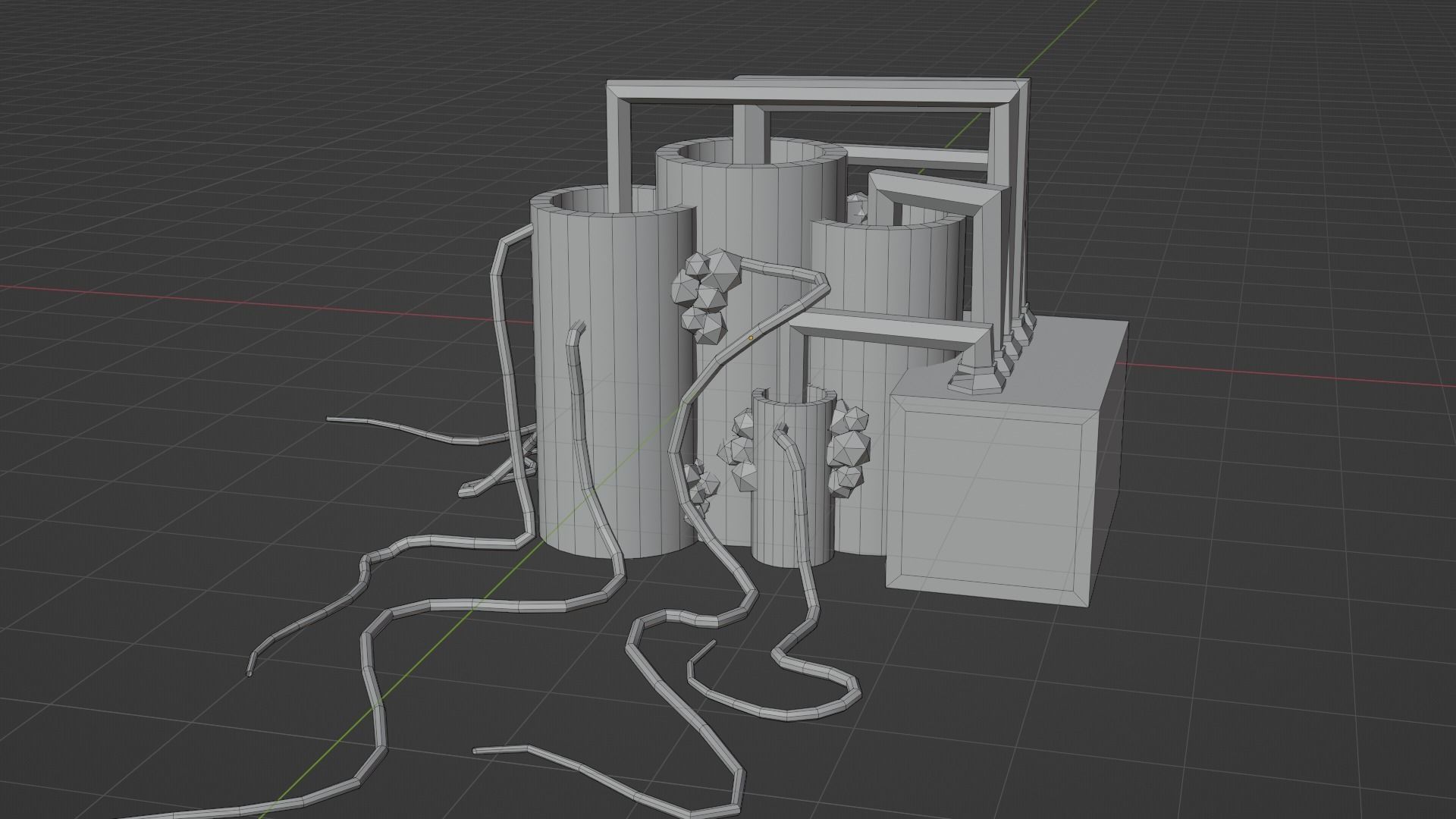 sci-fi lowpoly bomb Low-poly 3D model_3