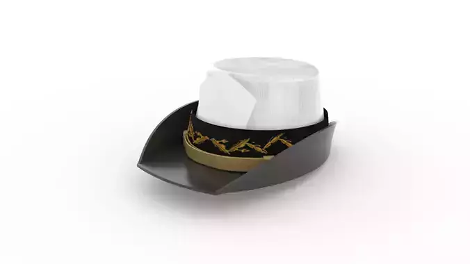 Navy High Officer Cap Hat Woman