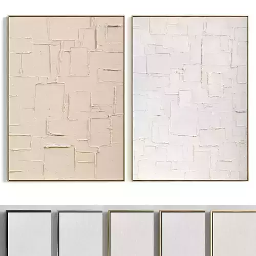 Plaster Two Photo Frame 336