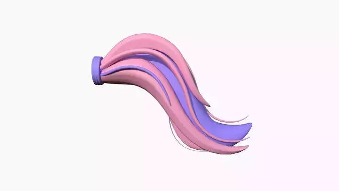 Furry Tail A08 Purple - Headband Character Design