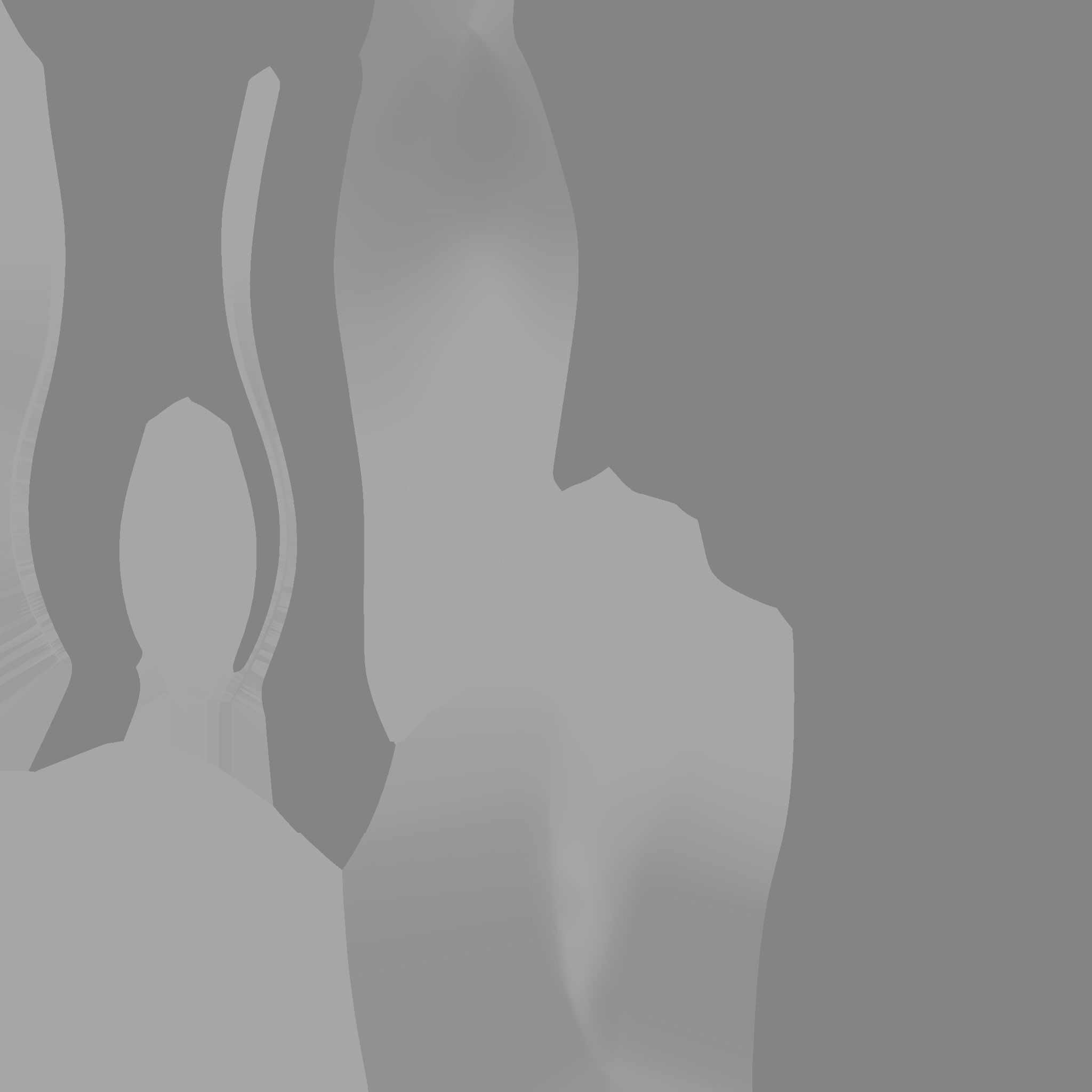 Furry Tail A10 Red - Headband Character Design Low-poly 3D model_26