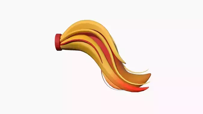 Furry Tail A10 Red - Headband Character Design