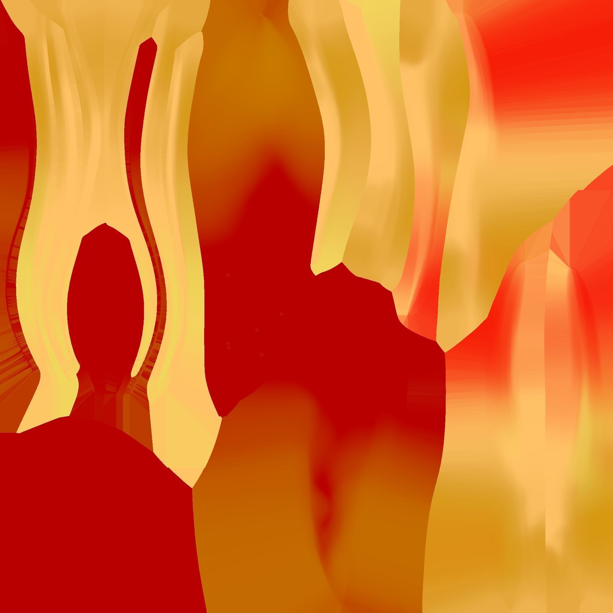 Furry Tail A10 Red - Headband Character Design Low-poly 3D model_22