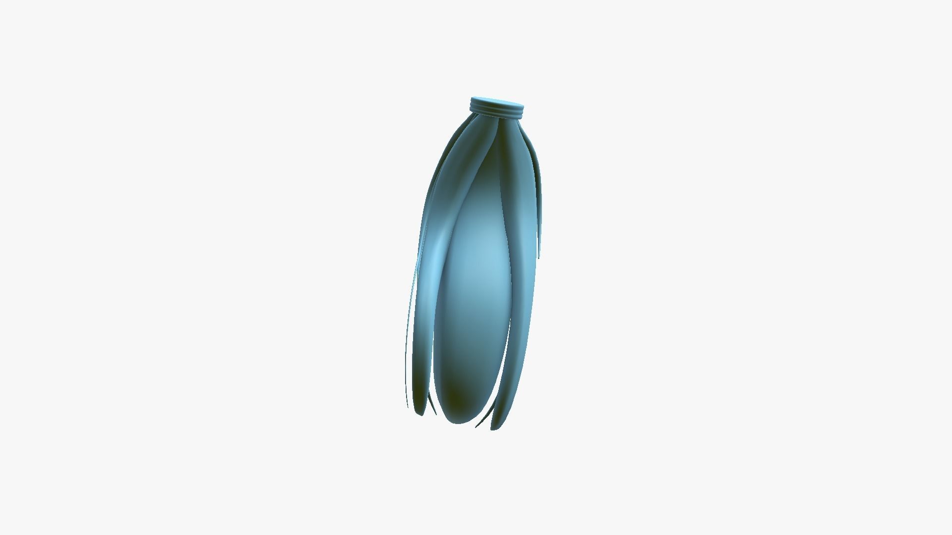 Furry Tail A10 Red - Headband Character Design Low-poly 3D model_12